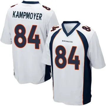 Youth Denver Broncos Hunter Kampmoyer White Game Jersey By Nike