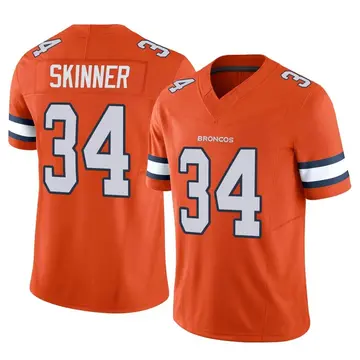 Youth Denver Broncos JL Skinner Orange Limited Vapor F.U.S.E. Jersey By Nike