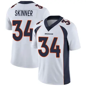 Youth Denver Broncos JL Skinner White Limited Vapor Untouchable Jersey By Nike