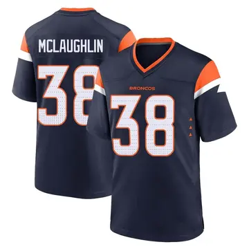 Youth Denver Broncos Jaleel McLaughlin Navy Game Alternate Jersey By Nike