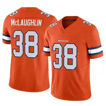 Youth Denver Broncos Jaleel McLaughlin Orange Limited Vapor F.U.S.E. Jersey By Nike