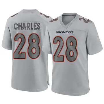 Youth Denver Broncos Jamaal Charles Gray Game Atmosphere Fashion Jersey By Nike