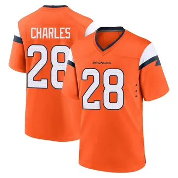 Youth Denver Broncos Jamaal Charles Orange Game Jersey By Nike