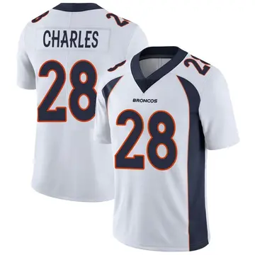 Youth Denver Broncos Jamaal Charles White Limited Vapor Untouchable Jersey By Nike