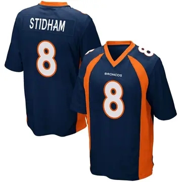 Youth Denver Broncos Jarrett Stidham Navy Blue Game Alternate Jersey By Nike