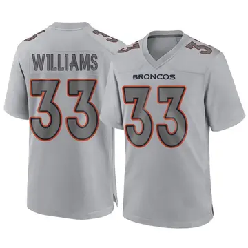 Youth Denver Broncos Javonte Williams Gray Game Atmosphere Fashion Jersey By Nike