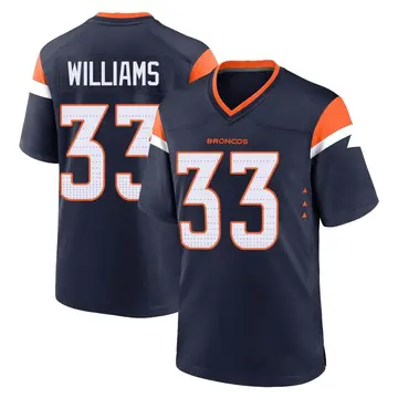 Youth Denver Broncos Javonte Williams Navy Game Alternate Jersey By Nike