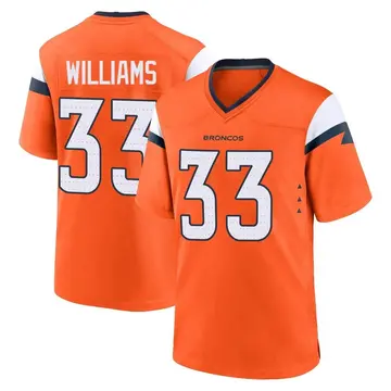 Youth Denver Broncos Javonte Williams Orange Game Jersey By Nike