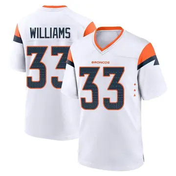 Youth Denver Broncos Javonte Williams White Game 2nd Jersey By Nike