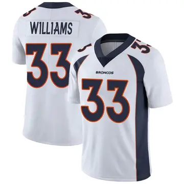 Youth Denver Broncos Javonte Williams White Limited Vapor Untouchable Jersey By Nike