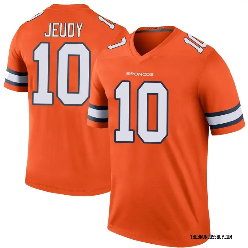 Youth Denver Broncos Jerry Jeudy Orange Legend Color Rush Jersey By Nike