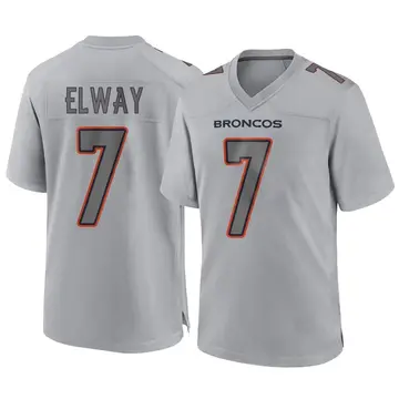 Youth Denver Broncos John Elway Gray Game Atmosphere Fashion Jersey By Nike