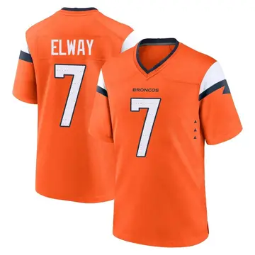 Youth Denver Broncos John Elway Orange Game Jersey By Nike