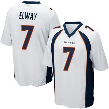 Youth Denver Broncos John Elway White Game Jersey By Nike