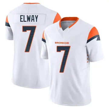 Youth Denver Broncos John Elway White Limited Vapor F.U.S.E. Jersey By Nike