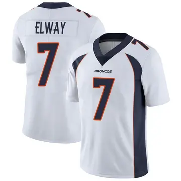 Youth Denver Broncos John Elway White Limited Vapor Untouchable Jersey By Nike