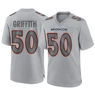 Youth Denver Broncos Jonas Griffith Gray Game Atmosphere Fashion Jersey By Nike