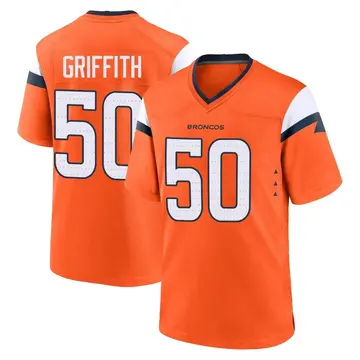 Youth Denver Broncos Jonas Griffith Orange Game Jersey By Nike