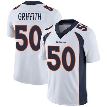 Youth Denver Broncos Jonas Griffith White Limited Vapor Untouchable Jersey By Nike