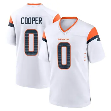 Youth Denver Broncos Jonathon Cooper White Game 2nd Jersey By Nike