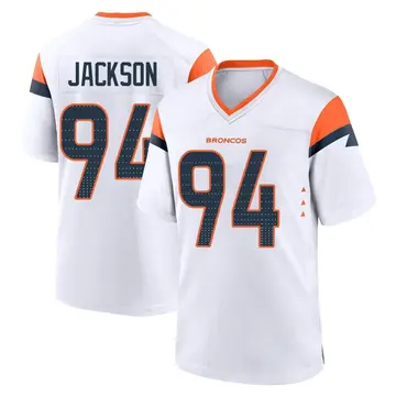 Youth Denver Broncos Jordan Jackson White Game 2nd Jersey By Nike