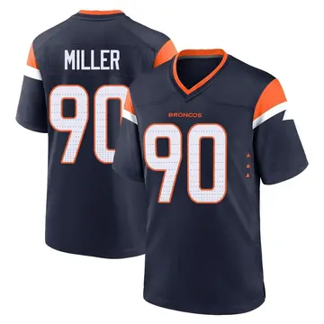 Youth Denver Broncos Jordan Miller Navy Game Alternate Jersey By Nike