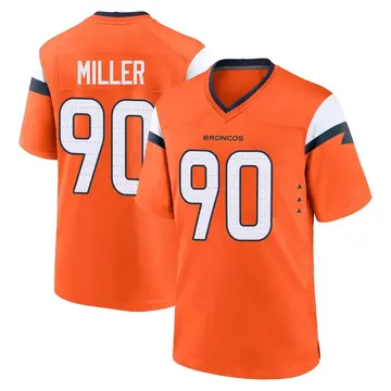 Youth Denver Broncos Jordan Miller Orange Game Jersey By Nike