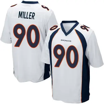 Youth Denver Broncos Jordan Miller White Game Jersey By Nike