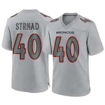 Youth Denver Broncos Justin Strnad Gray Game Atmosphere Fashion Jersey By Nike