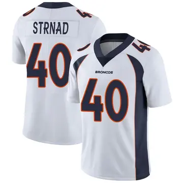 Youth Denver Broncos Justin Strnad White Limited Vapor Untouchable Jersey By Nike