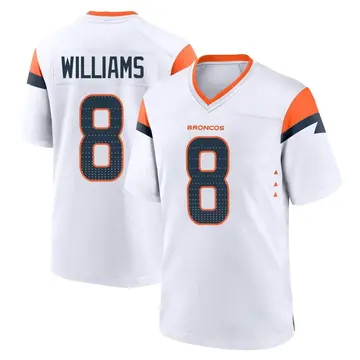 Youth Denver Broncos K'Waun Williams White Game 2nd Jersey By Nike