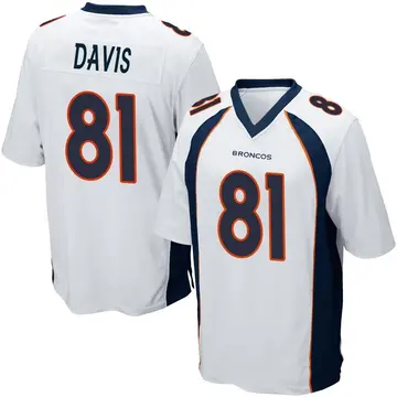 Youth Denver Broncos Kaden Davis White Game Jersey By Nike