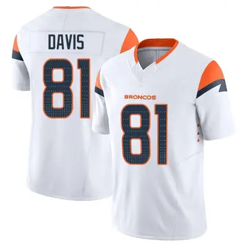 Youth Denver Broncos Kaden Davis White Limited Vapor F.U.S.E. Jersey By Nike