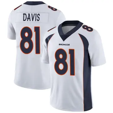 Youth Denver Broncos Kaden Davis White Limited Vapor Untouchable Jersey By Nike