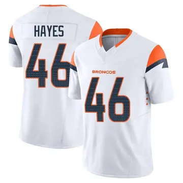 Youth Denver Broncos Kaleb Hayes White Limited Vapor F.U.S.E. Jersey By Nike