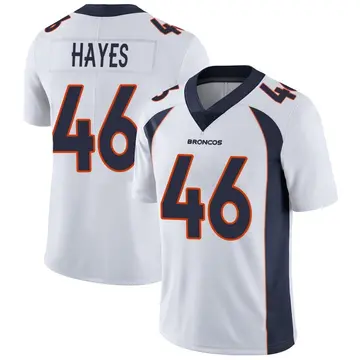 Youth Denver Broncos Kaleb Hayes White Limited Vapor Untouchable Jersey By Nike