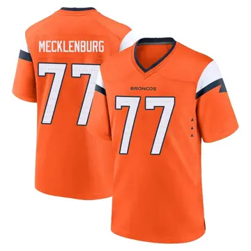 Youth Denver Broncos Karl Mecklenburg Orange Game Jersey By Nike