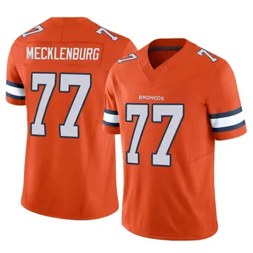 Youth Denver Broncos Karl Mecklenburg Orange Limited Vapor F.U.S.E. Jersey By Nike