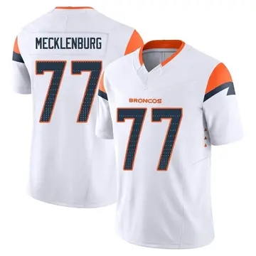 Youth Denver Broncos Karl Mecklenburg White Limited Vapor F.U.S.E. Jersey By Nike