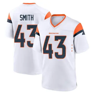 Youth Denver Broncos Keidron Smith White Game 2nd Jersey By Nike