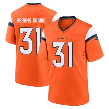 Youth Denver Broncos Kris Abrams-Draine Orange Game Jersey By Nike