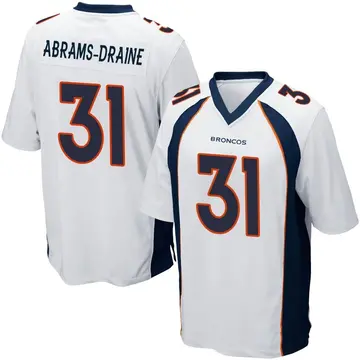 Youth Denver Broncos Kris Abrams-Draine White Game Jersey By Nike