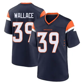 Youth Denver Broncos Levi Wallace Navy Game Alternate Jersey By Nike