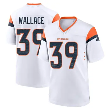 Youth Denver Broncos Levi Wallace White Game 2nd Jersey By Nike