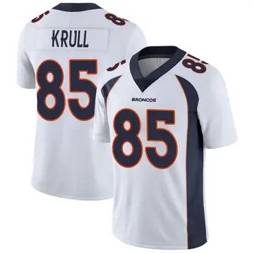 Youth Denver Broncos Lucas Krull White Limited Vapor Untouchable Jersey By Nike