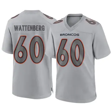 Youth Denver Broncos Luke Wattenberg Gray Game Atmosphere Fashion Jersey By Nike