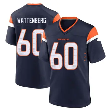 Youth Denver Broncos Luke Wattenberg Navy Game Alternate Jersey By Nike