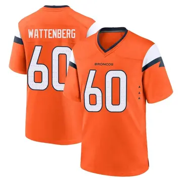 Youth Denver Broncos Luke Wattenberg Orange Game Jersey By Nike