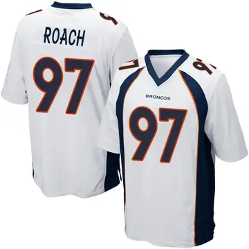 Youth Denver Broncos Malcolm Roach White Game Jersey By Nike