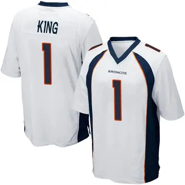 Youth Denver Broncos Marquette King White Game Jersey By Nike